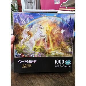 Puzzle by Special Effect, Glitter Edition, 1000 Pieces, Unicorn Sunset